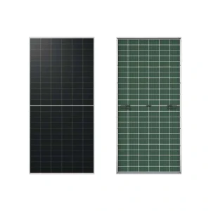 Panou fotovoltaic LONGi Hi-MO X6 LR7-72HTDR 615 W – vedere față și spate